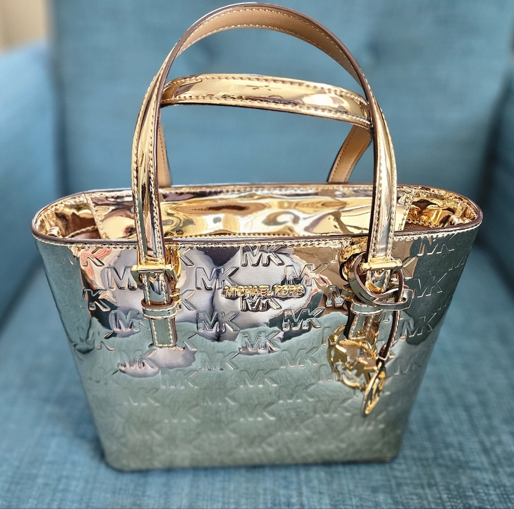 Michael Kors Metallic Gold Tote